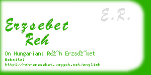 erzsebet reh business card